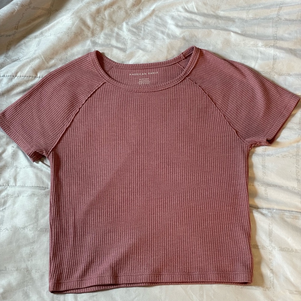 American Eagle Pink Crop Top